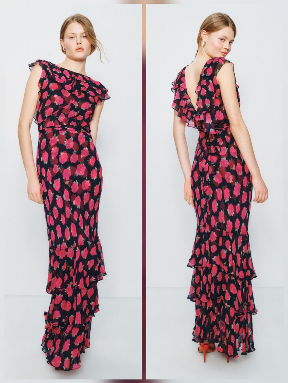 Rixo Rio Dress Gown Crew Neck Sleeveless Size XXS
